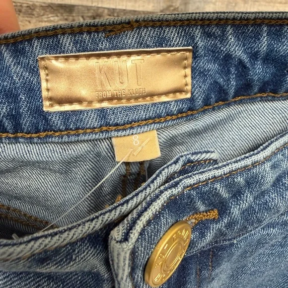 Kut from the Kloth Light Blue High-Rise Relaxed Jeans - Picture 3 of 4